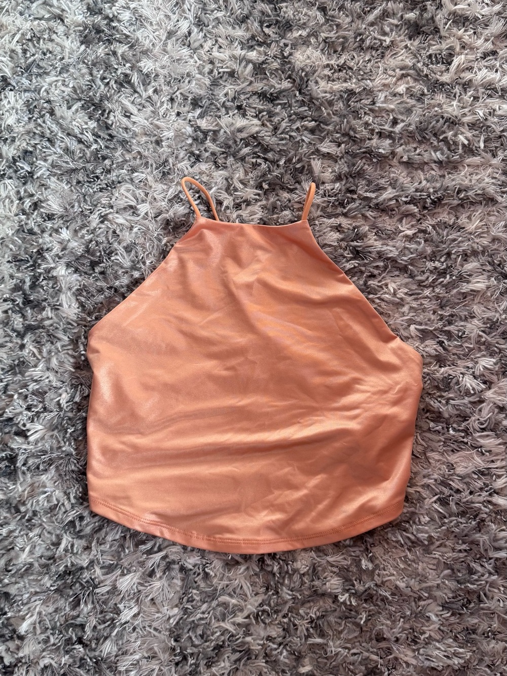 Urban Outfitters peach high-neck halter crop top size small